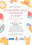 Ponders End Summer Event 2023 poster